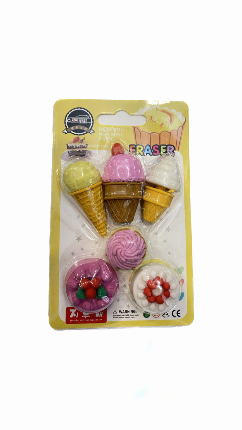 Multiple Erasers Card