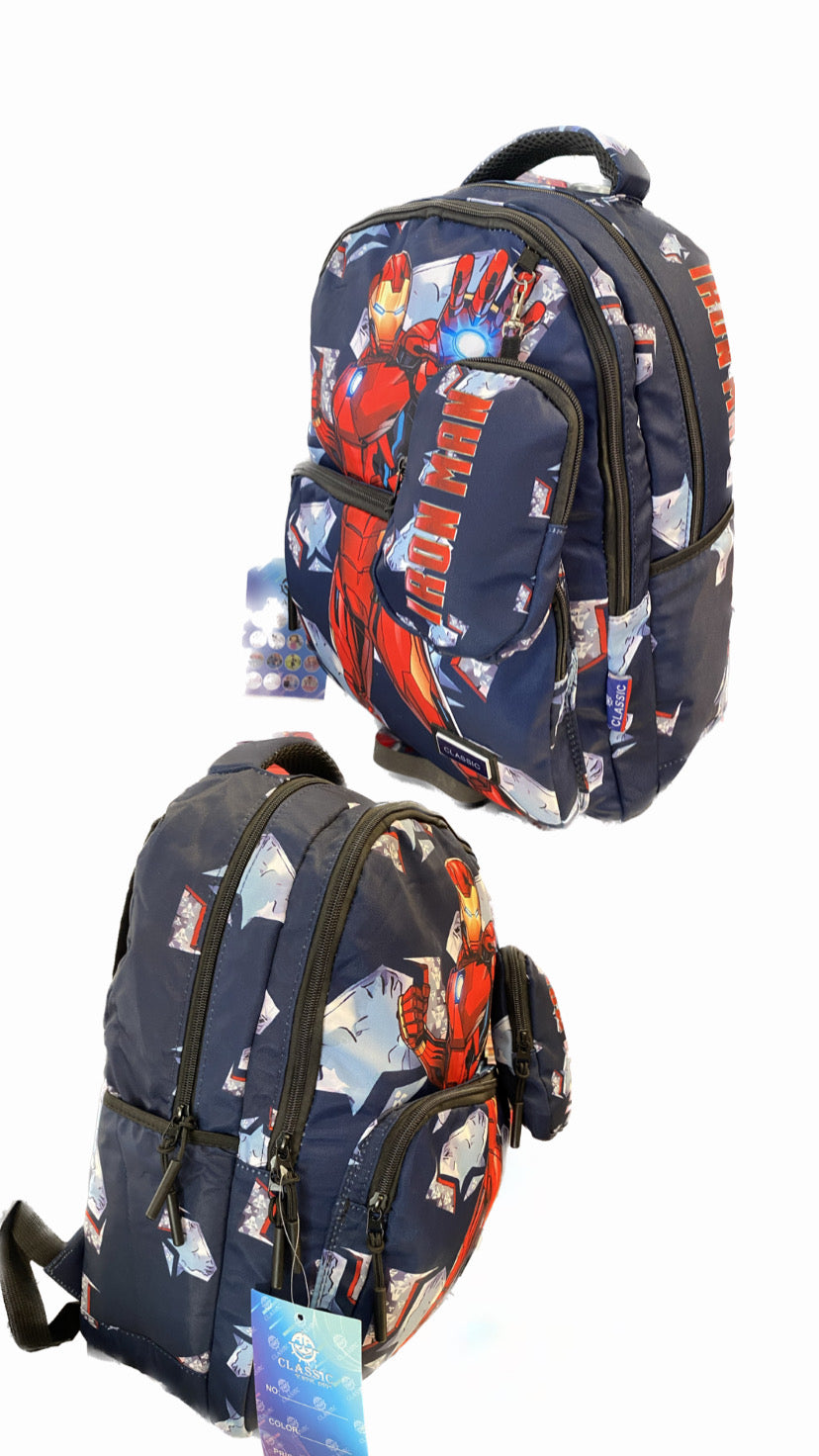 Iro Man School Bag with a Pocket Size 17