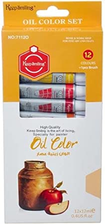 Keep Smiling Oil Colors 12 pcs