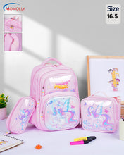 Load image into Gallery viewer, Momolly Seashell Stars School Bag Set + Lunch bag + Pencil case 17inch