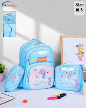Load image into Gallery viewer, Momolly Seashell Stars School Bag Set + Lunch bag + Pencil case 17inch