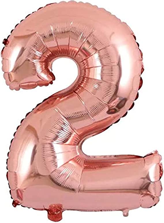 Balloon Number / Letter Rose Gold
