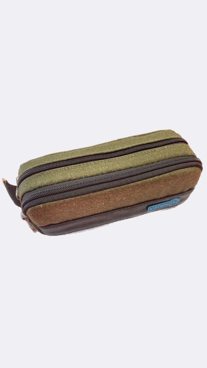 KALEM LIG 10636 Double Zippers Pencil Case