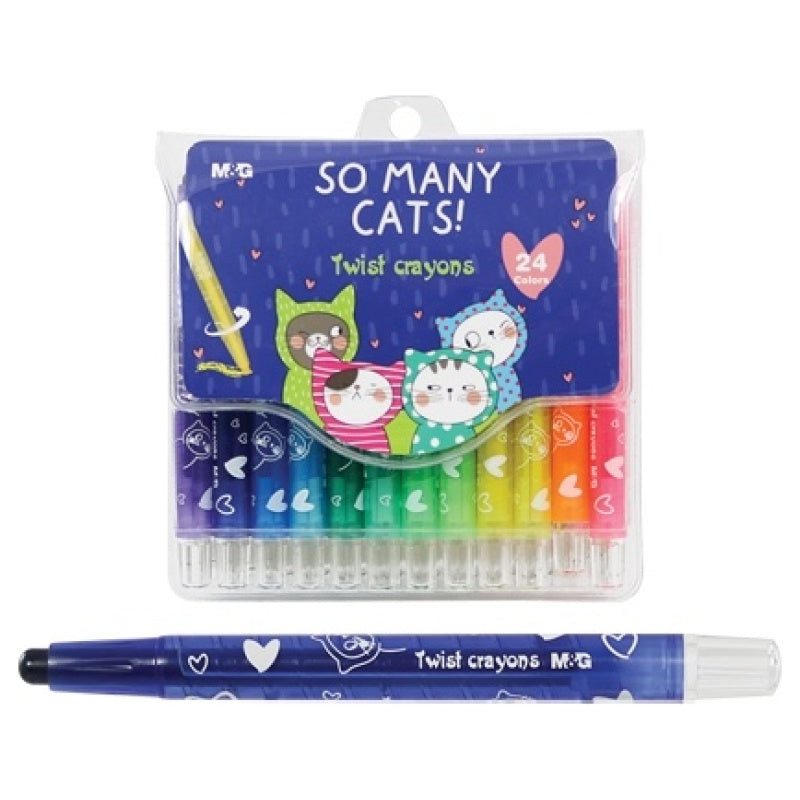 M&G Twist Crayons 24 , 36 pcs