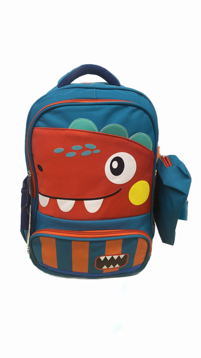 Classic Red Dino School Bag Size 17