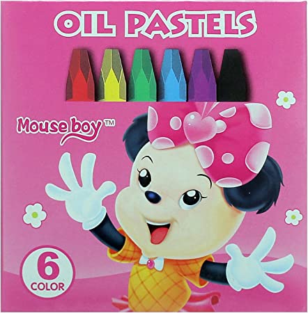 Mouse Boy Oil Pastels Colors 6 pcs
