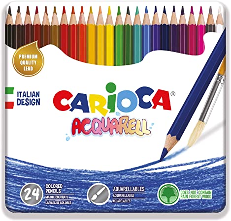 Carioca Acquarell Pencils 12, 24 pcs