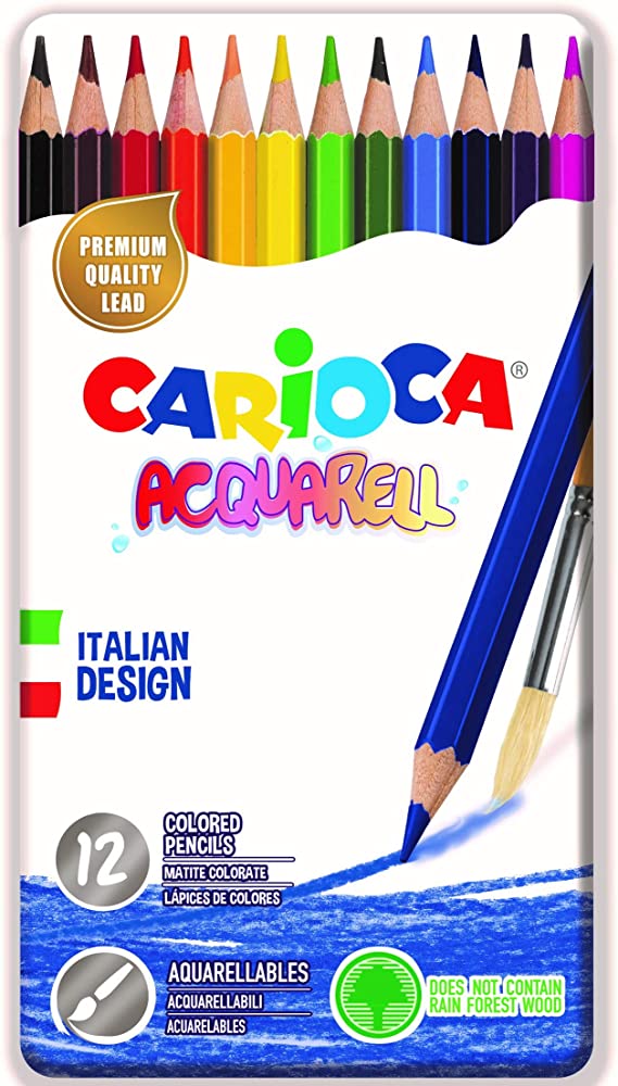 Carioca Acquarell Pencils 12, 24 pcs