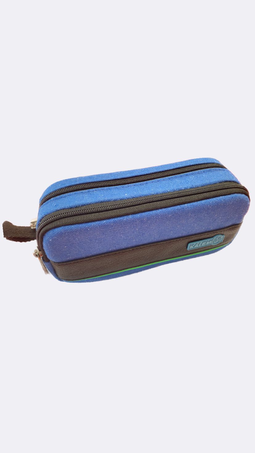 KALEM LIG 10636 Double Zippers Pencil Case