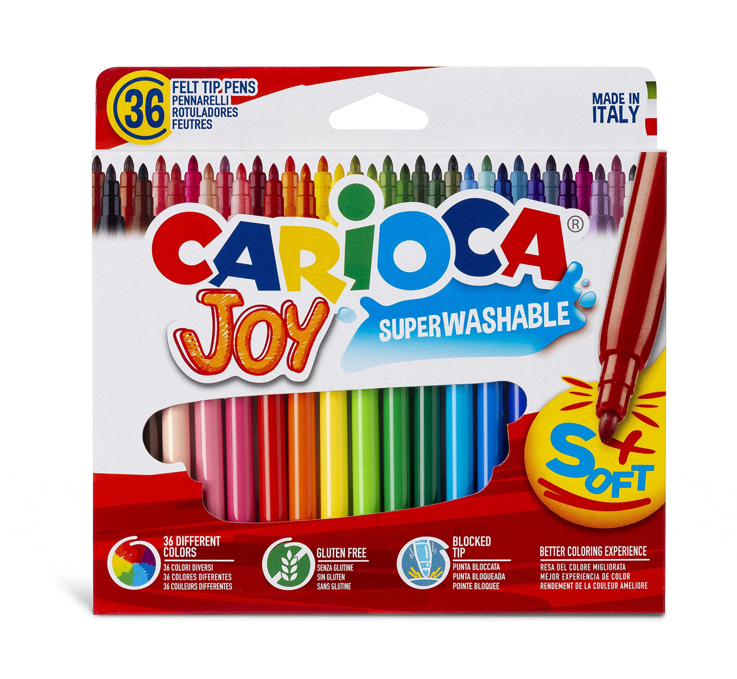 Carioca Color Soft tip pens 12 , 24 , 36 pens