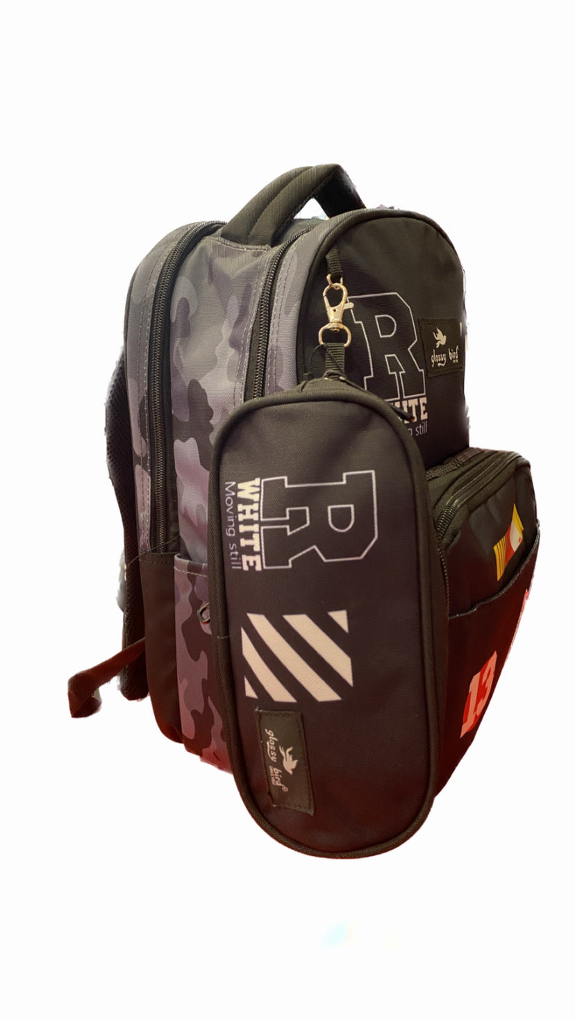 Glossy Bird School Bag Set Size 16