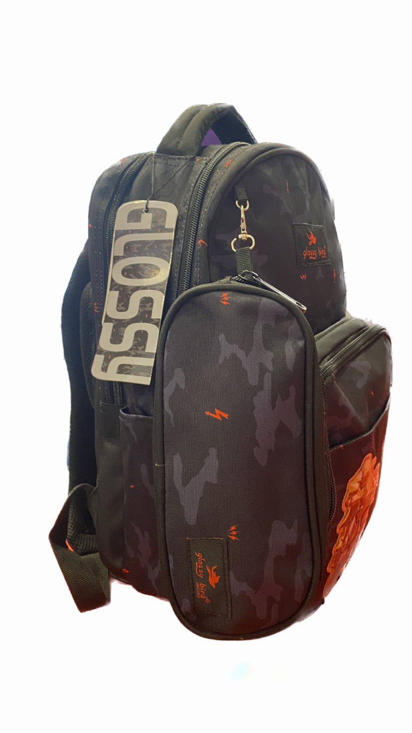 Glossy Bird School Bag Set Size 16