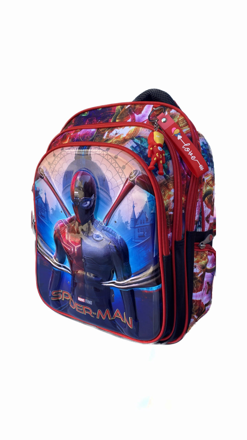 Spiderman Three M School Bag Set Size 17
