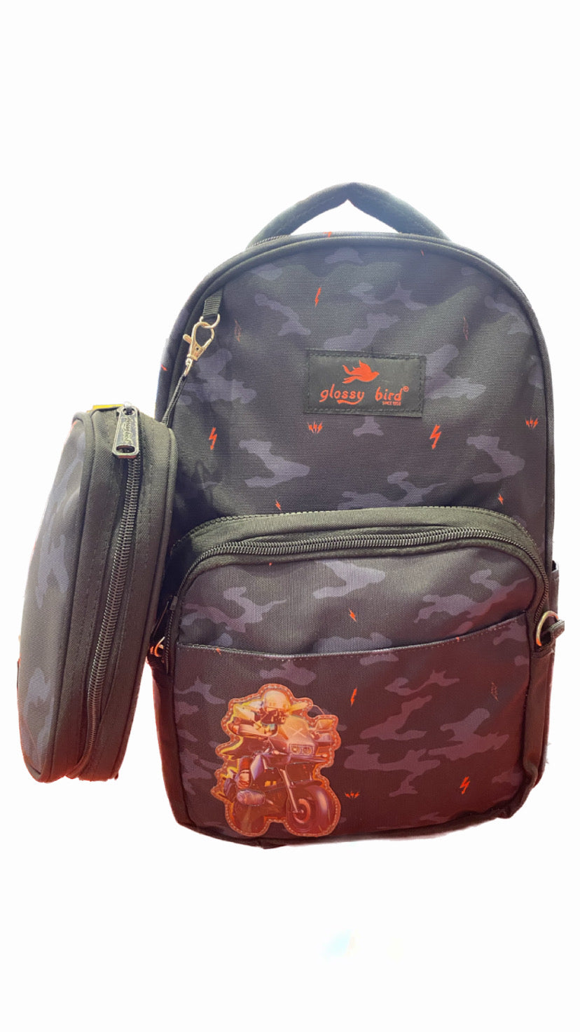 Glossy Bird School Bag Set Size 16
