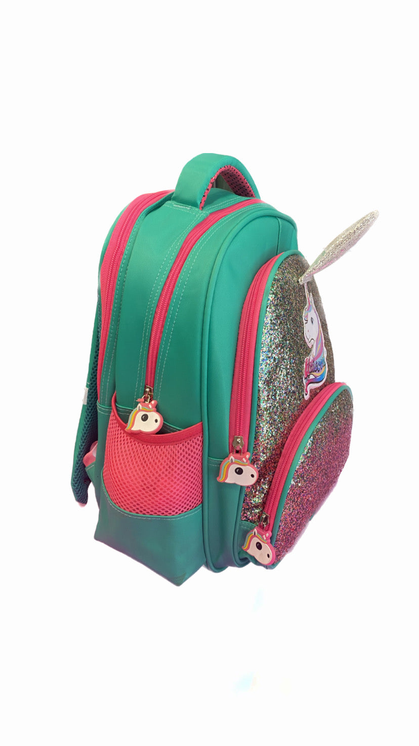 Bling Unicorn Three M School Bag Size 16