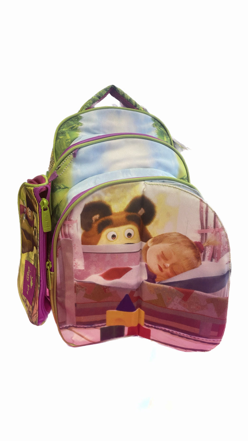 Flipping Masha Glossy Bird School Bag Size 18