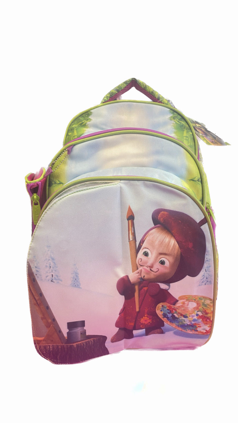 Flipping Masha Glossy Bird School Bag Size 18