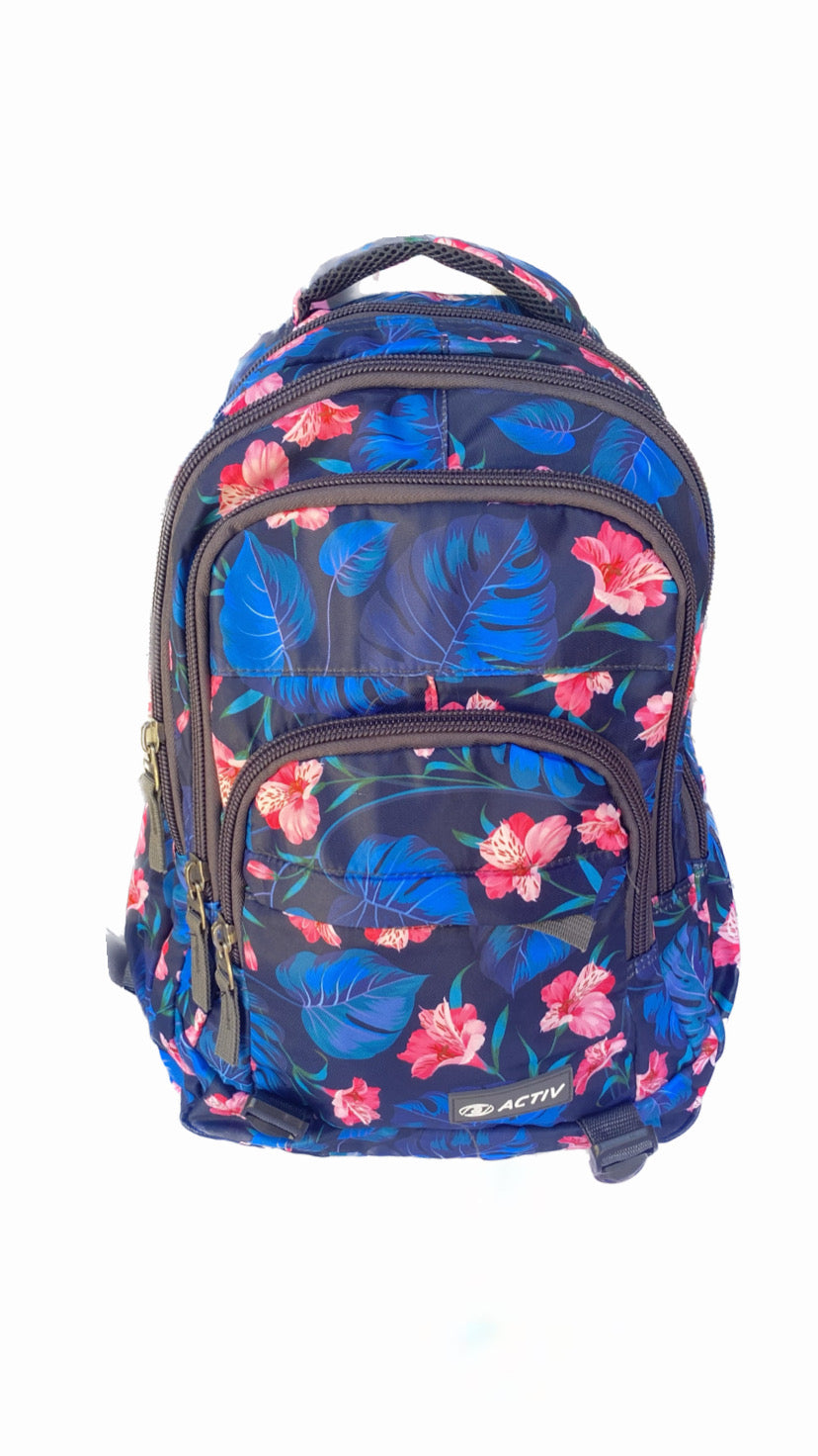 Activ Pink Flowers BackBag Size 17