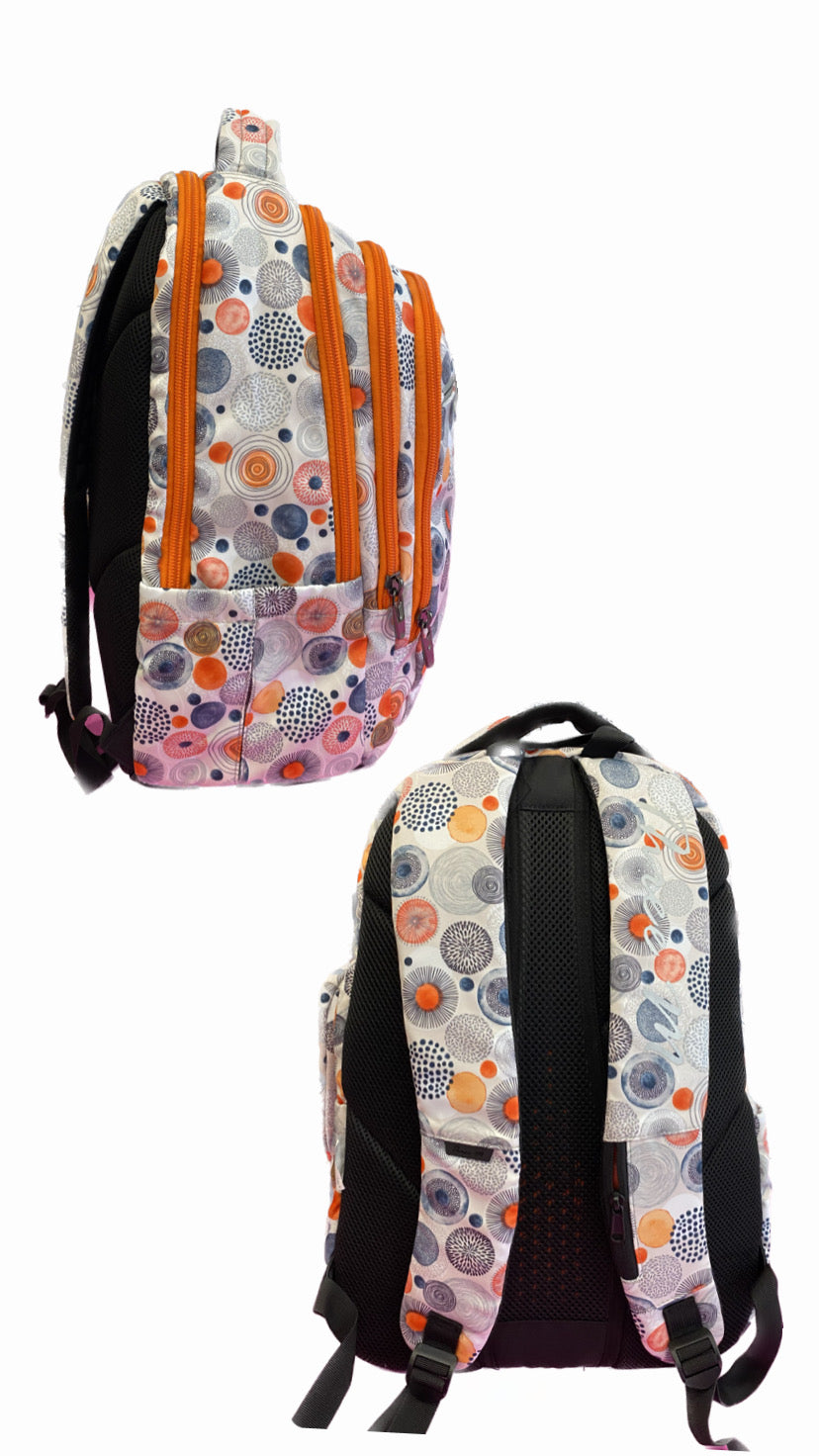 Smart Three M Orange School Bag Size 19
