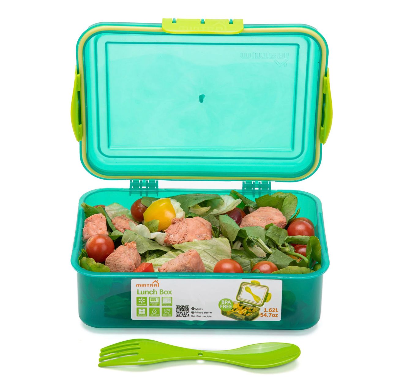 Mintra Lunch box 1.62 L with Fork & Spoon