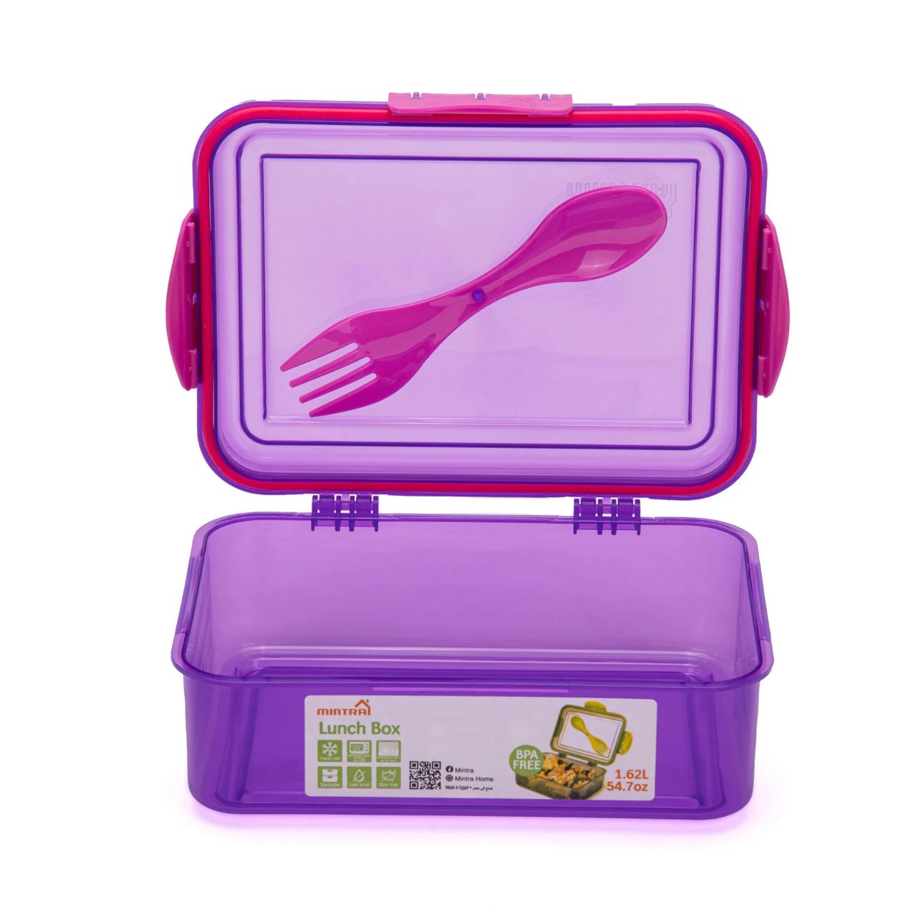 Mintra Lunch box 1.62 L with Fork & Spoon