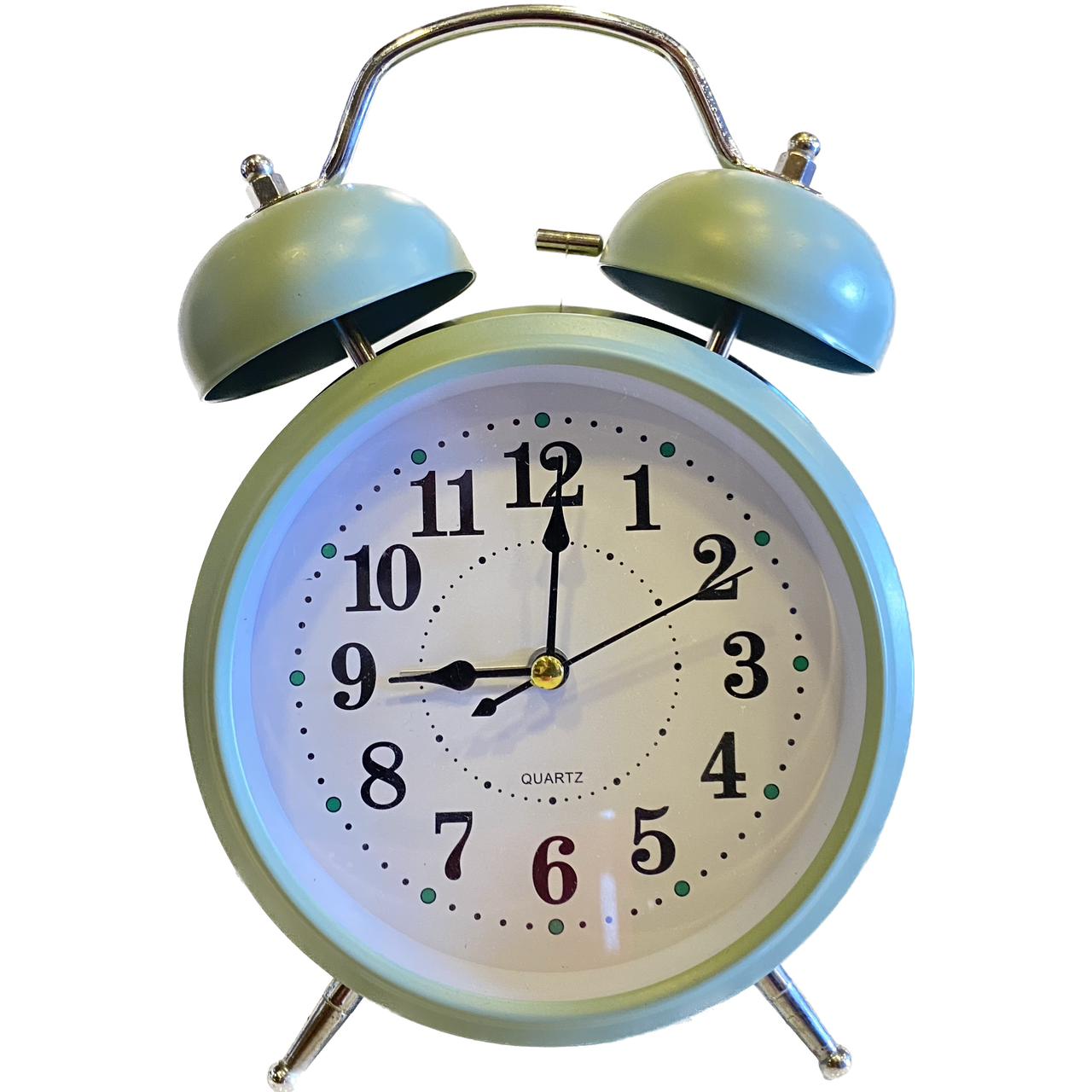 Matte 5 Inch Alarm Analogue Clock With Twin Bell