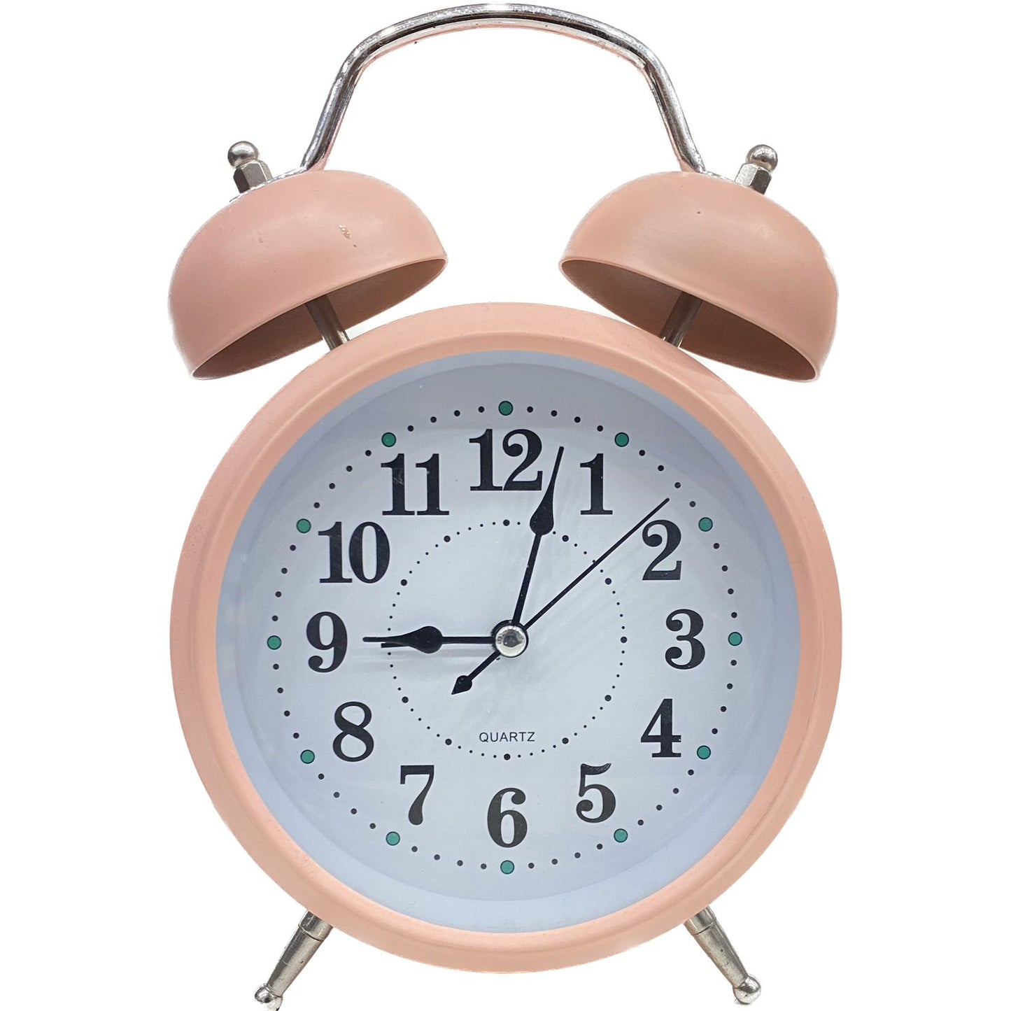 Matte 5 Inch Alarm Analogue Clock With Twin Bell
