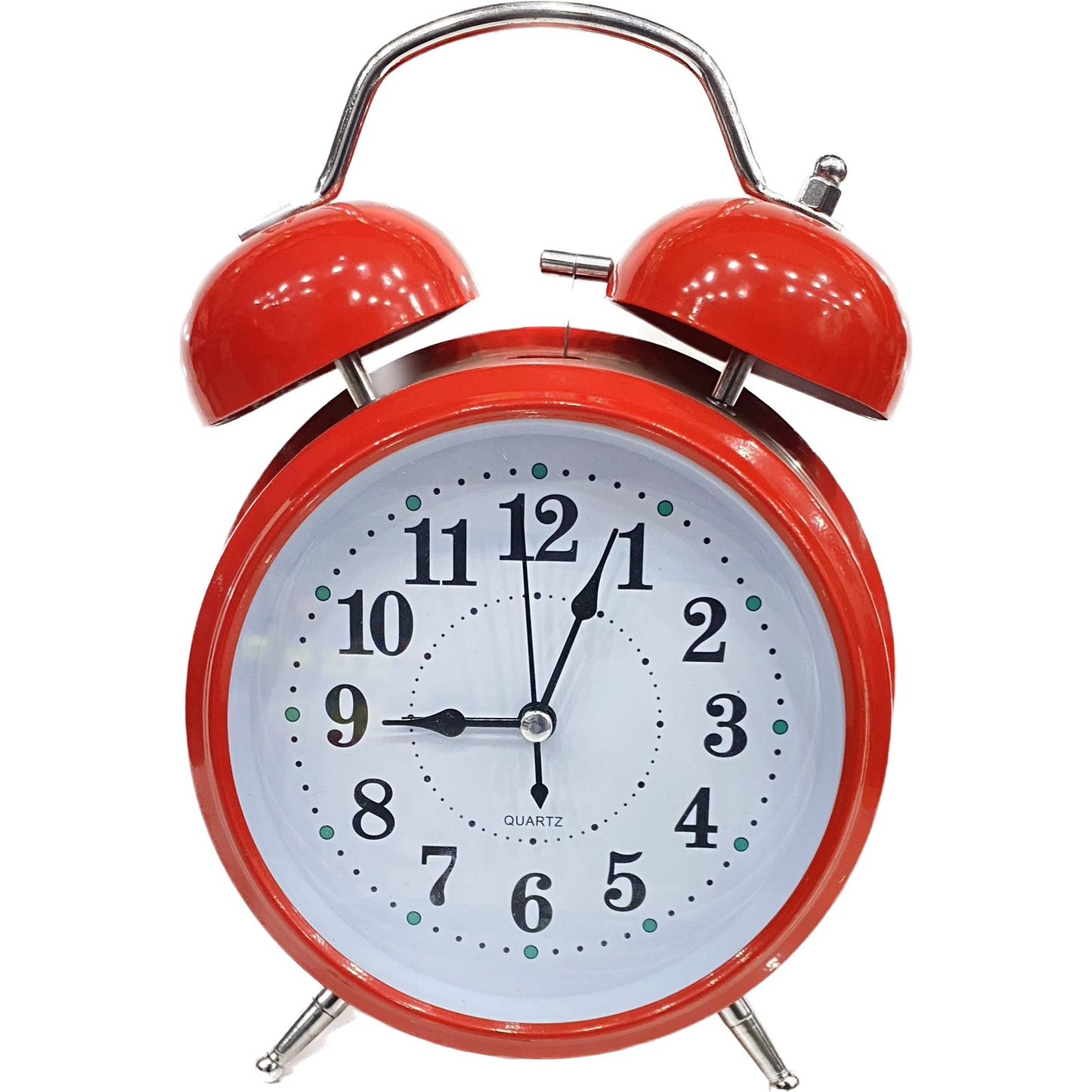 Matte 5 Inch Alarm Analogue Clock With Twin Bell
