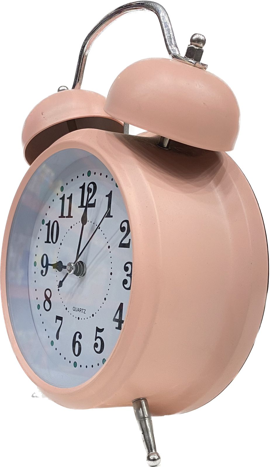 Matte 5 Inch Alarm Analogue Clock With Twin Bell
