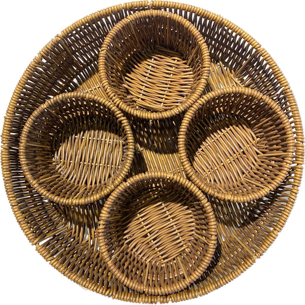 Strong Wicker Snacks Set