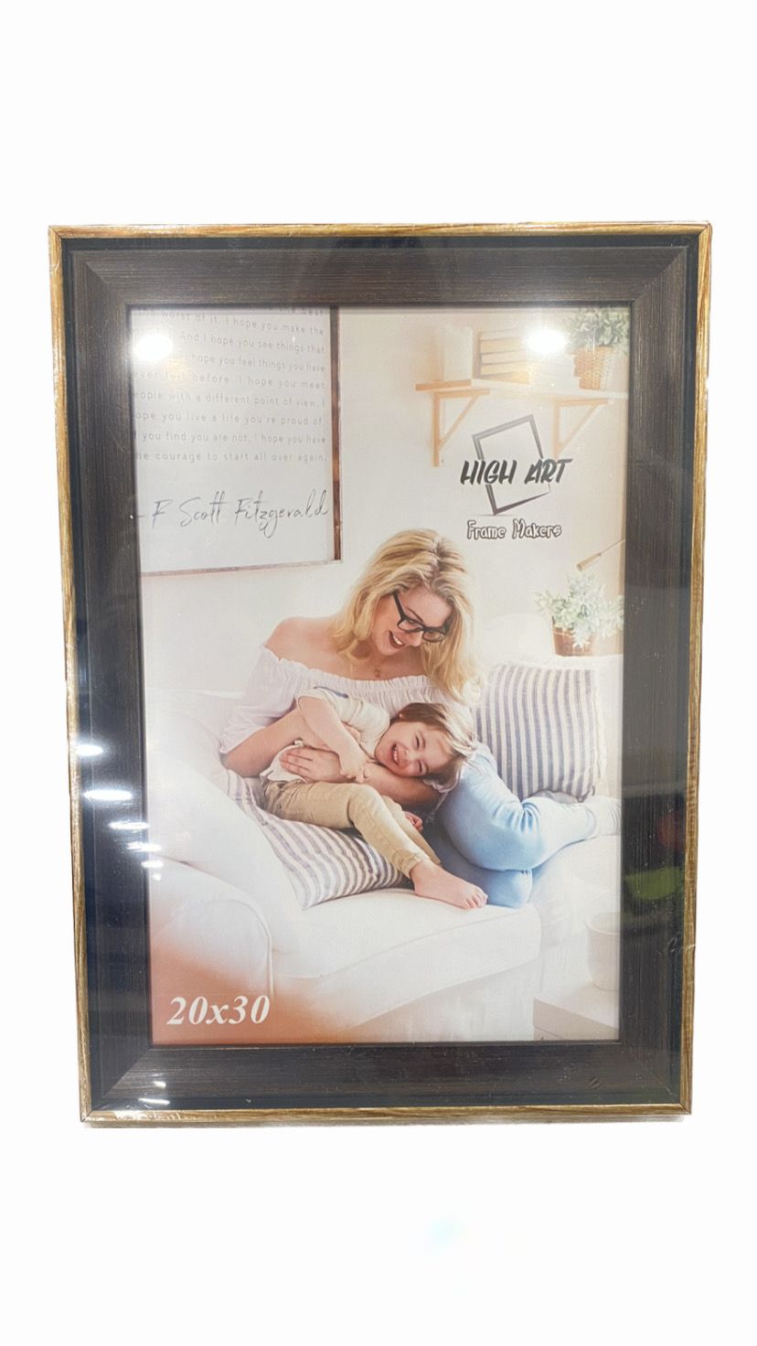 Wooden Frame 20*30 cm with Unbreakable Plastic Frontage