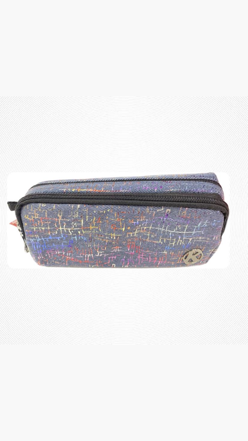 KALEM LIG Glittery 80100 Double Zippers Pencil Case