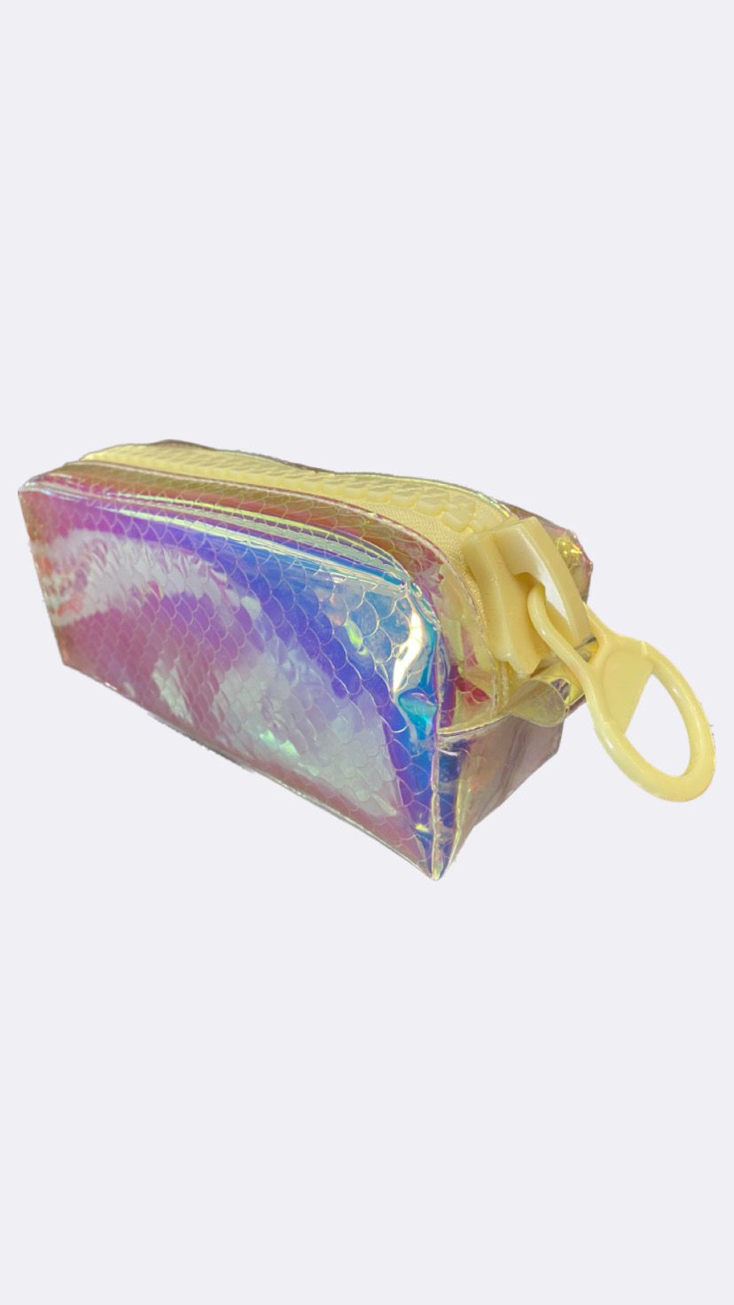 Metallic Large Zipper Pencil Case
