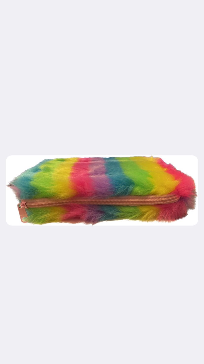 Googly Eye Colored Feather Pencil Case