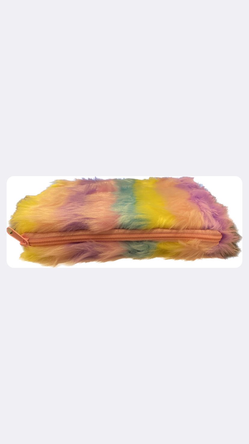 Googly Eye Colored Feather Pencil Case
