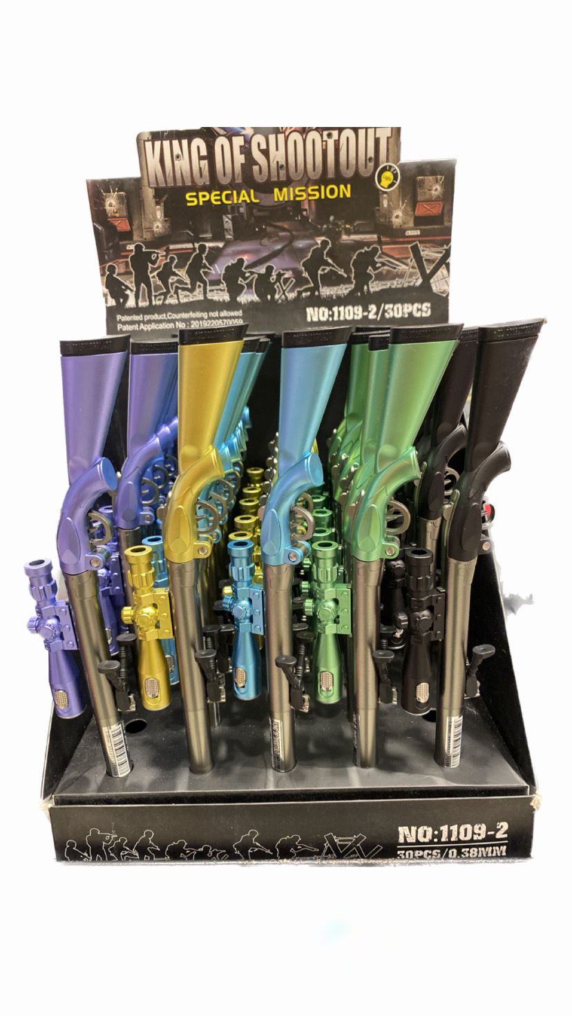 Gun Gel Pen with Flash