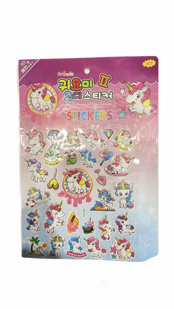 Large Sheet 3D Stickers