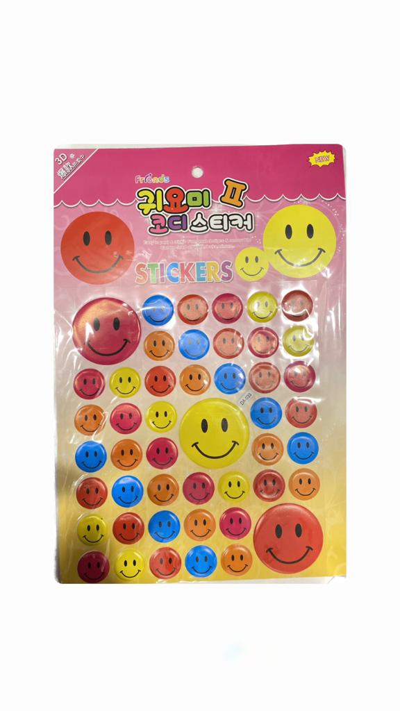 Large Sheet 3D Stickers