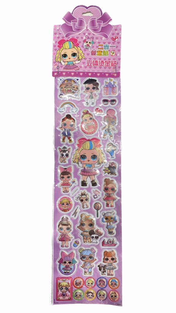 3D Sticker Long Sheet