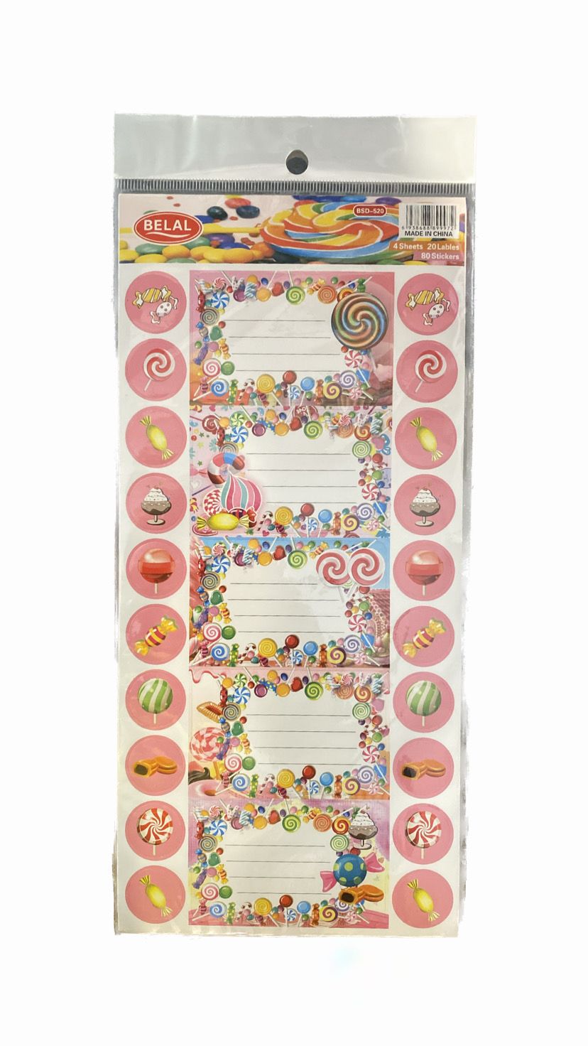 20 Pcs Disney Labels + Stickers