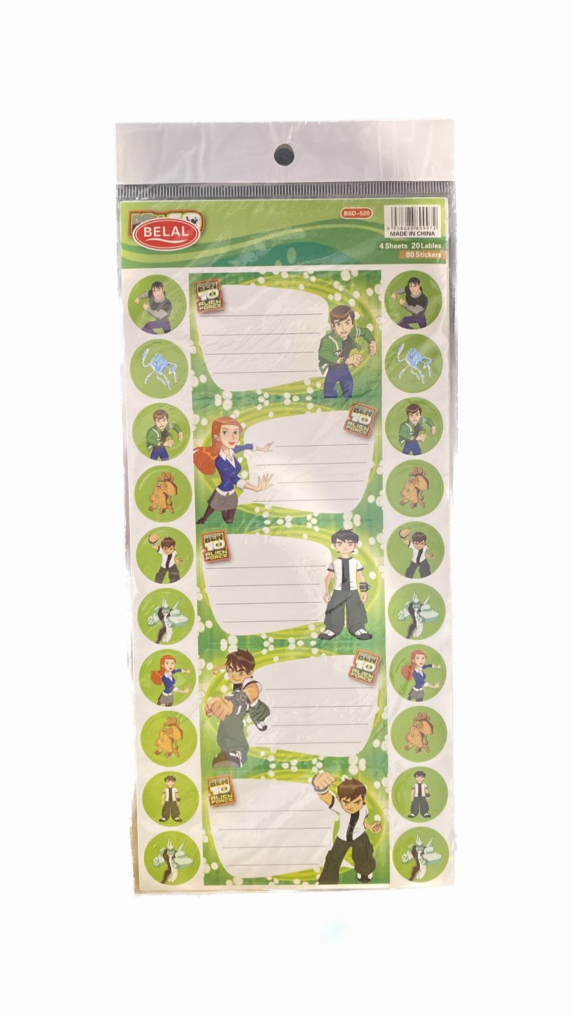 20 Pcs Disney Labels + Stickers