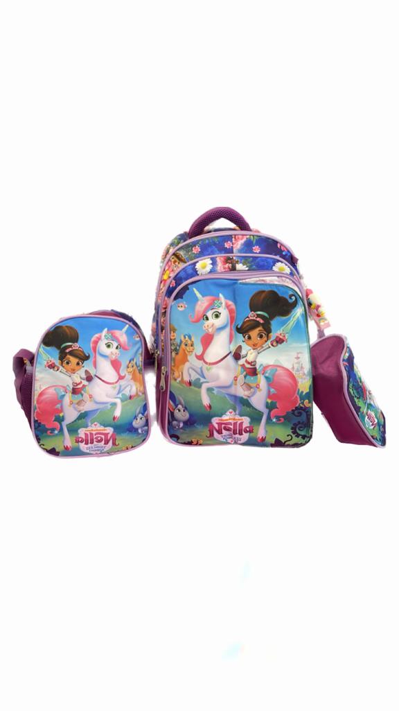 Flipping Nella Three M School Bag Set Size 18