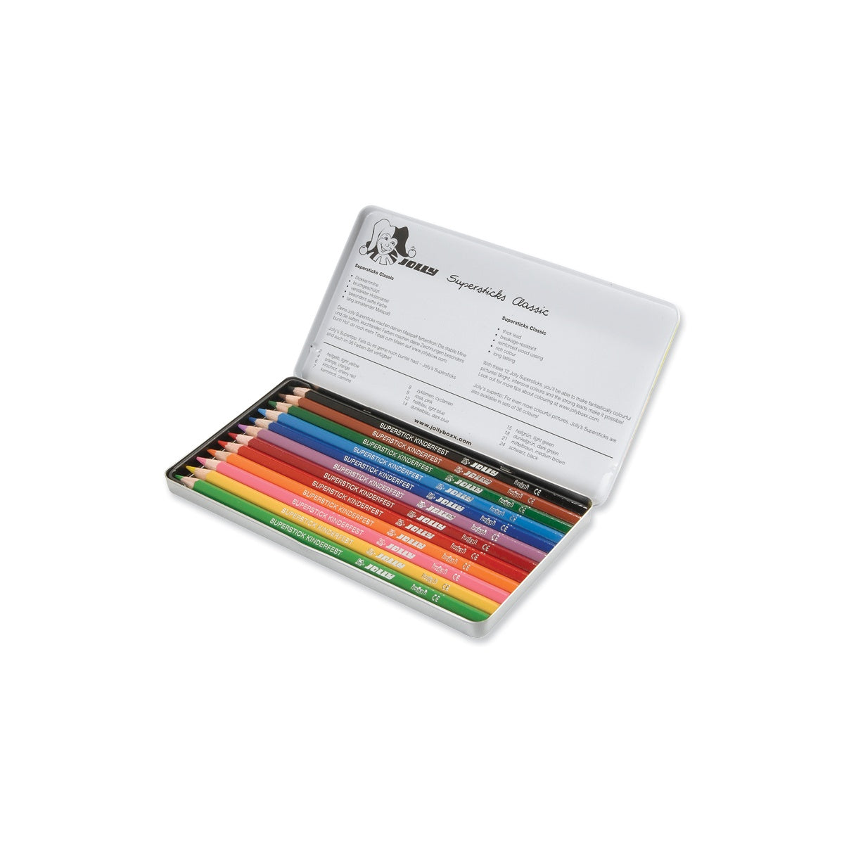 Jolly Colored Pencils 12 , 36 pcs with Metal Box