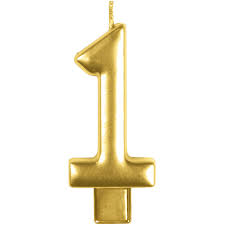 Candle Number Gold