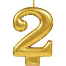 Candle Number Gold