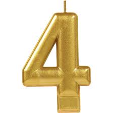 Candle Number Gold