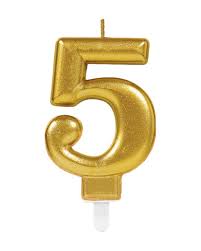 Candle Number Gold