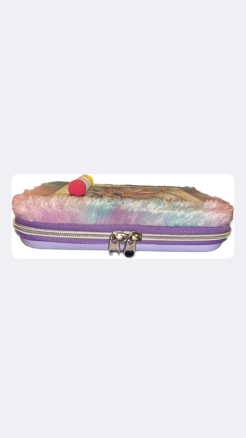 Large Feathery Unicorn Pencil Case
