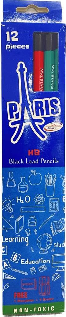 Paris Pack of Pencils + Sharpener + Eraser