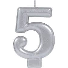 Candle Number Silver
